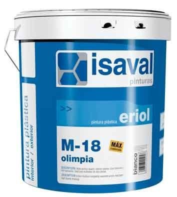 Краска интерьерная Isaval M-18 Олимпия 15л - исключительная белизна для отделки потолков, стен и откосов